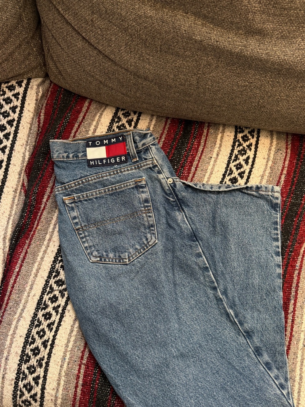 Tommy Hilfiger Vintage Blue Straight Leg Jeans